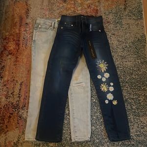 Two pair of girls stylish jeans!